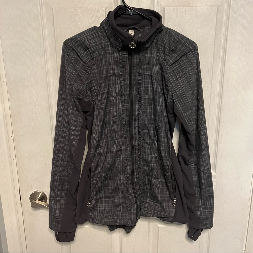 Lululemon Grey Plaid Jacket